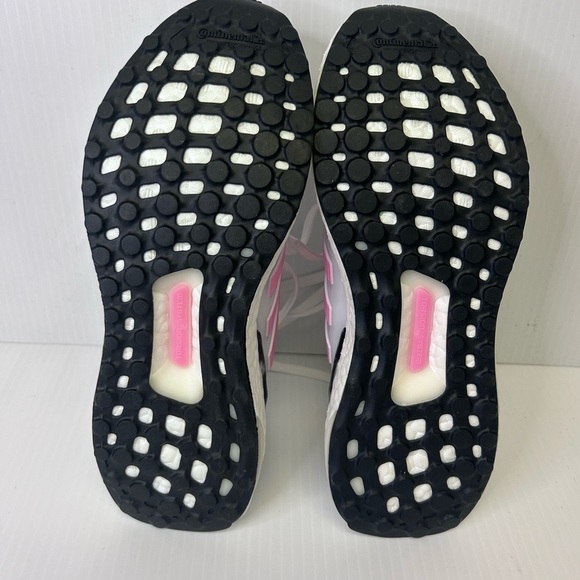 👟 “Adidas” Women’s Ultraboost 5.0 DNA White Mesh w/Pink Stripe Accents - Picture 12 of 17